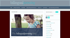 Desktop Screenshot of bilingualparenting.com